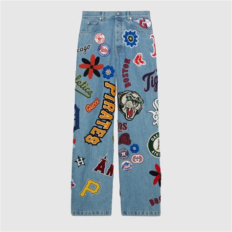 gucci animal jeans